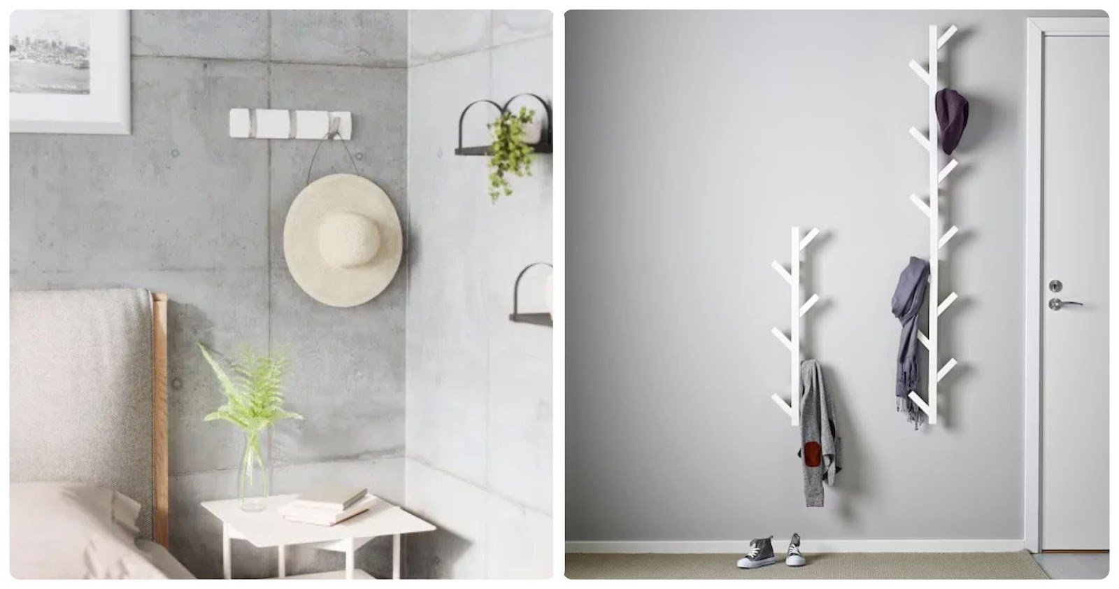 Porte manteau mural bois blanc : guide d’achat - TEJHA